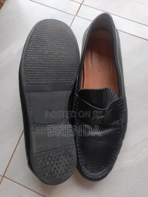 Used Lasocki Black Leather Men Size 45 Shoes