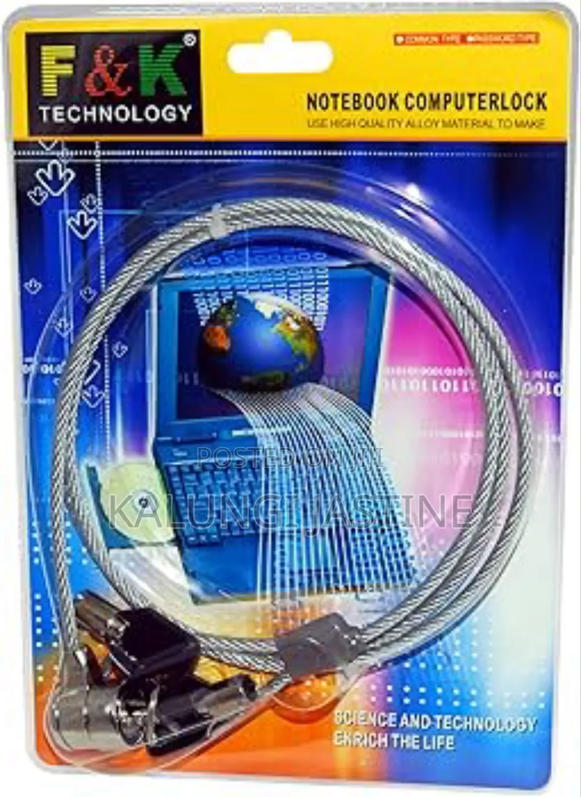 F K Technology Note Book Computer Lock Code / Key