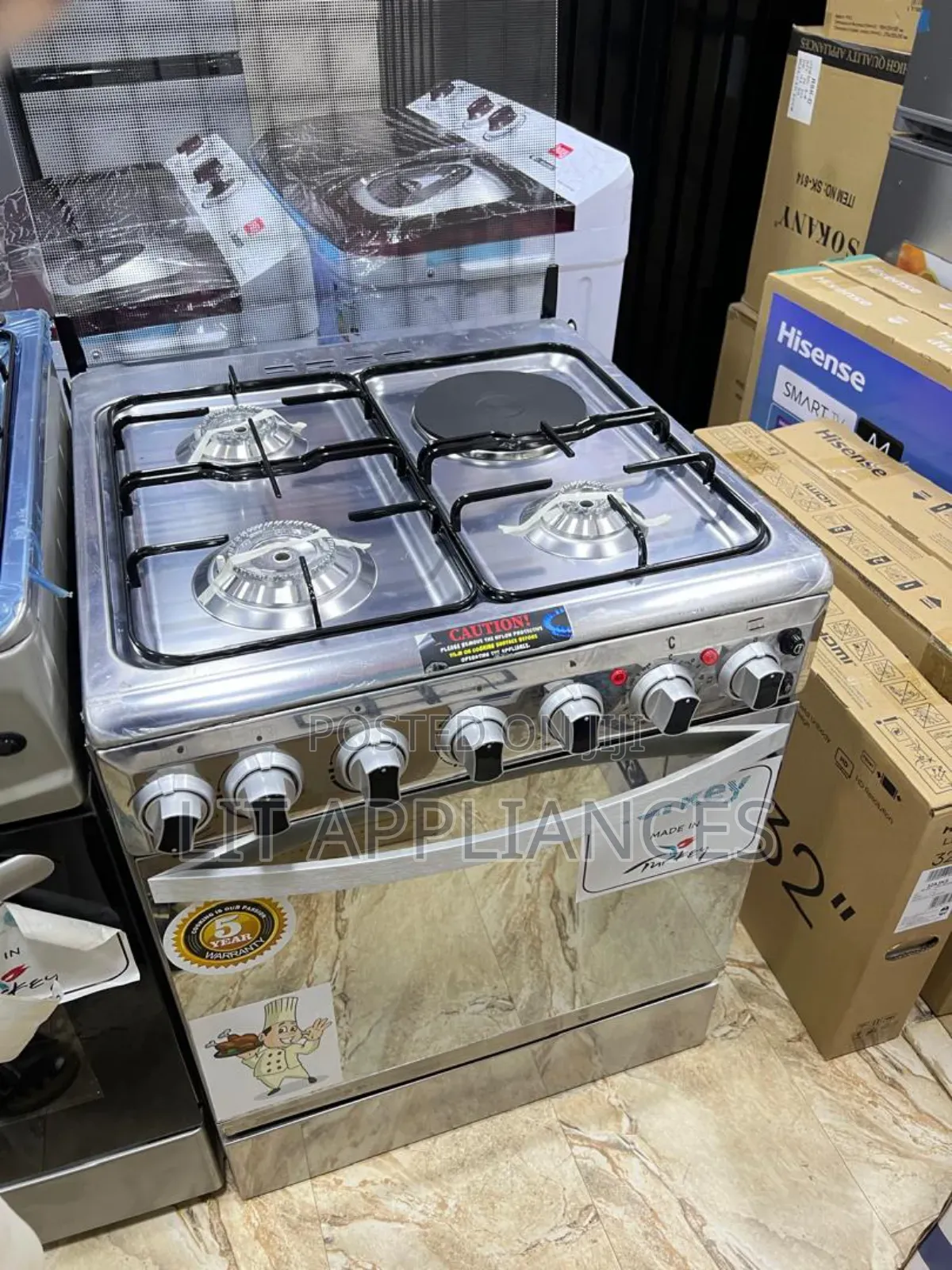 Superchef Cooker 60*60,Timer, Temperature, Electric Oven, Stainless.