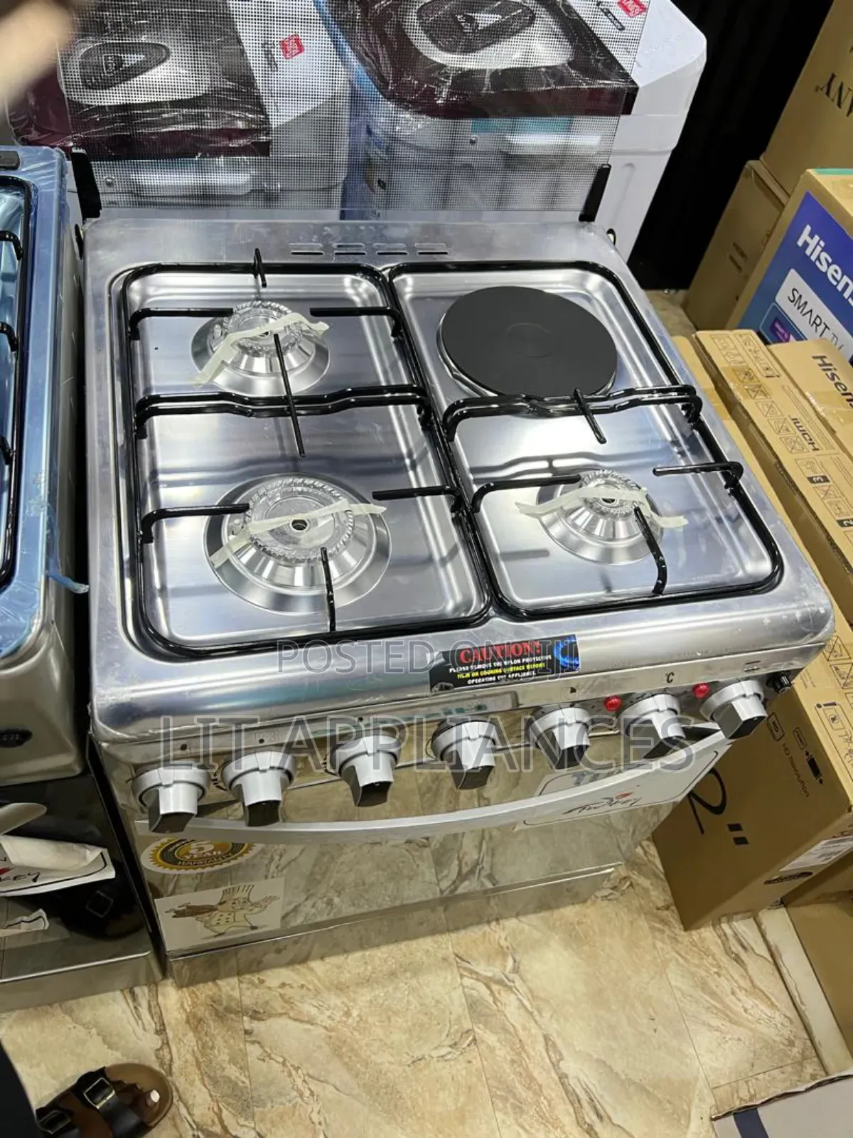 Superchef Cooker 60*60,Timer, Temperature, Electric Oven, Stainless.