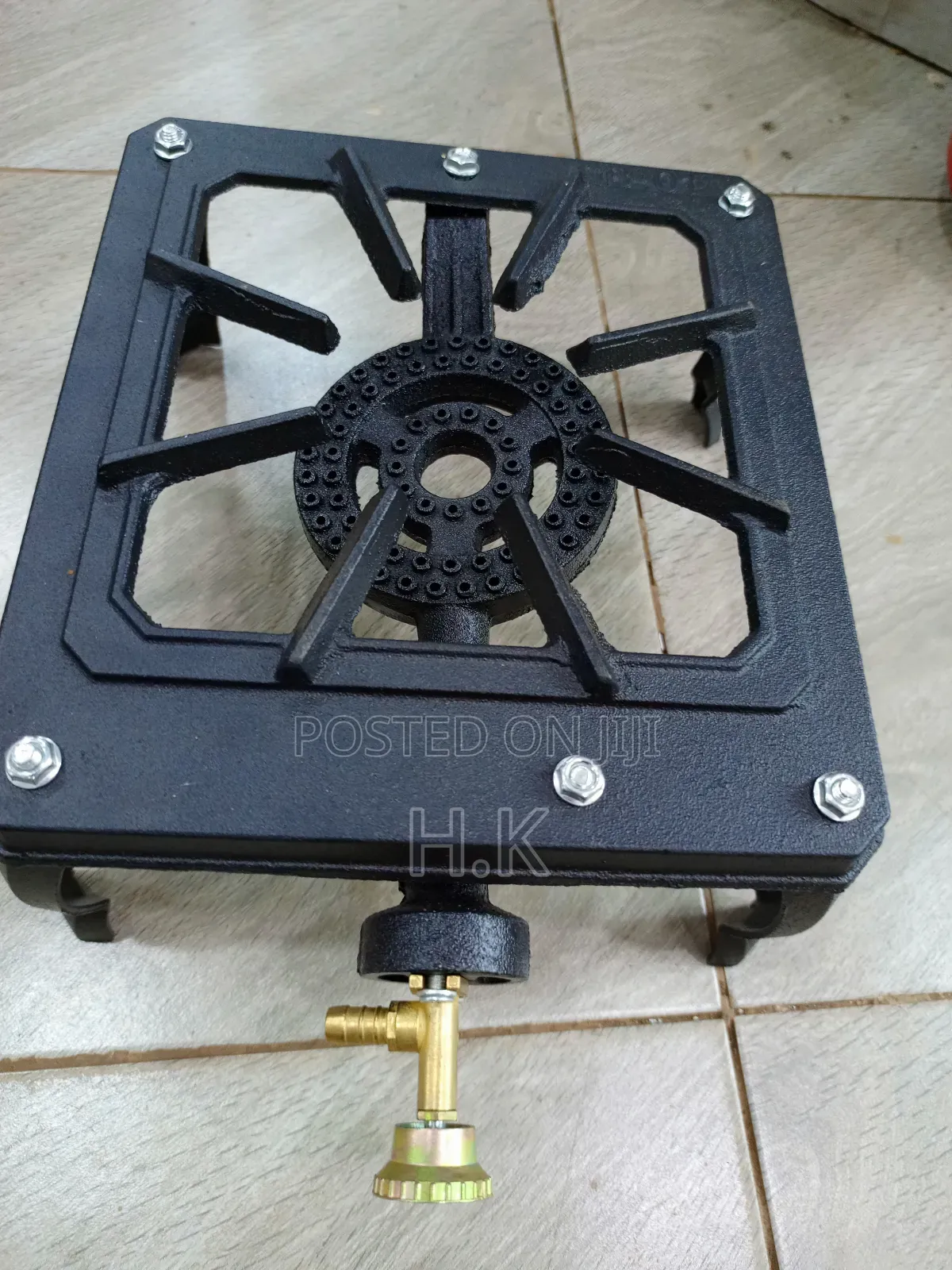 Portable Single Burner Cast Iron Gas Stove.