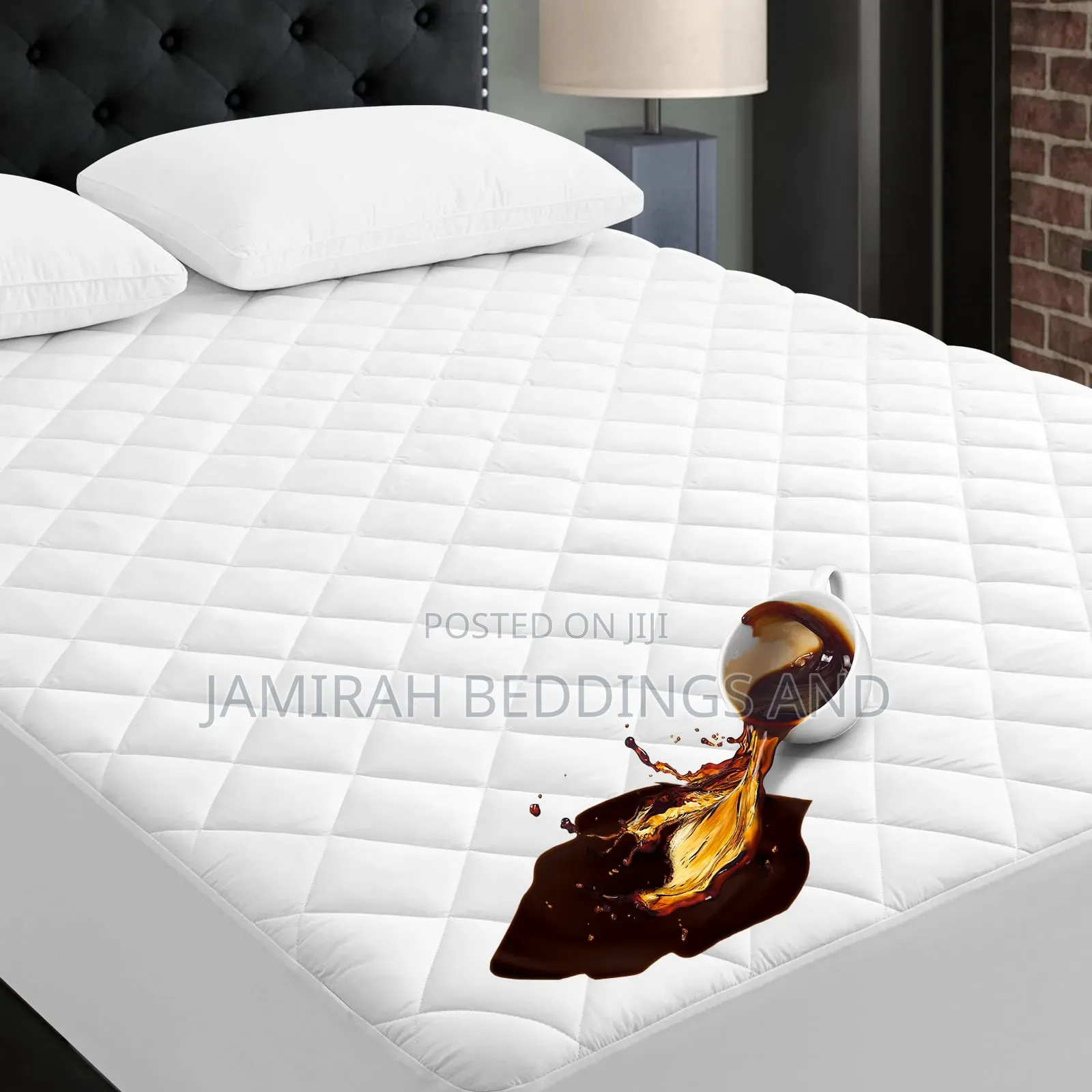 Plain White Mattress Protector