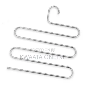 5 Piece Stainless Steel S-Shaped Multi-Layer Clothes Hanger