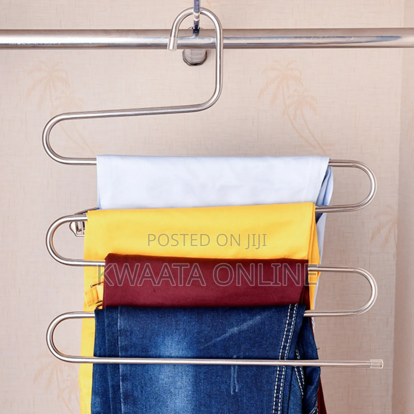 5 Piece Stainless Steel S-Shaped Multi-Layer Clothes Hanger