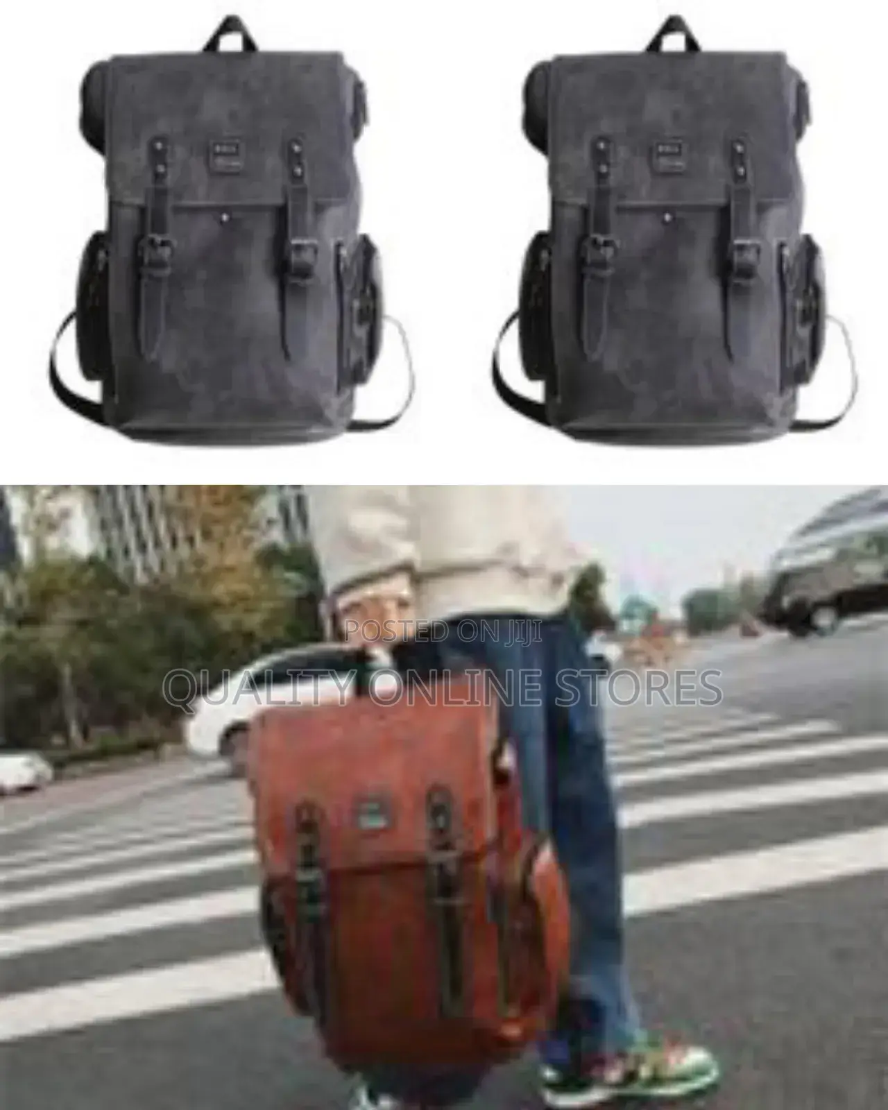 Vintage Backpack Soft Leather for Men, High-Quality Luxury Designer