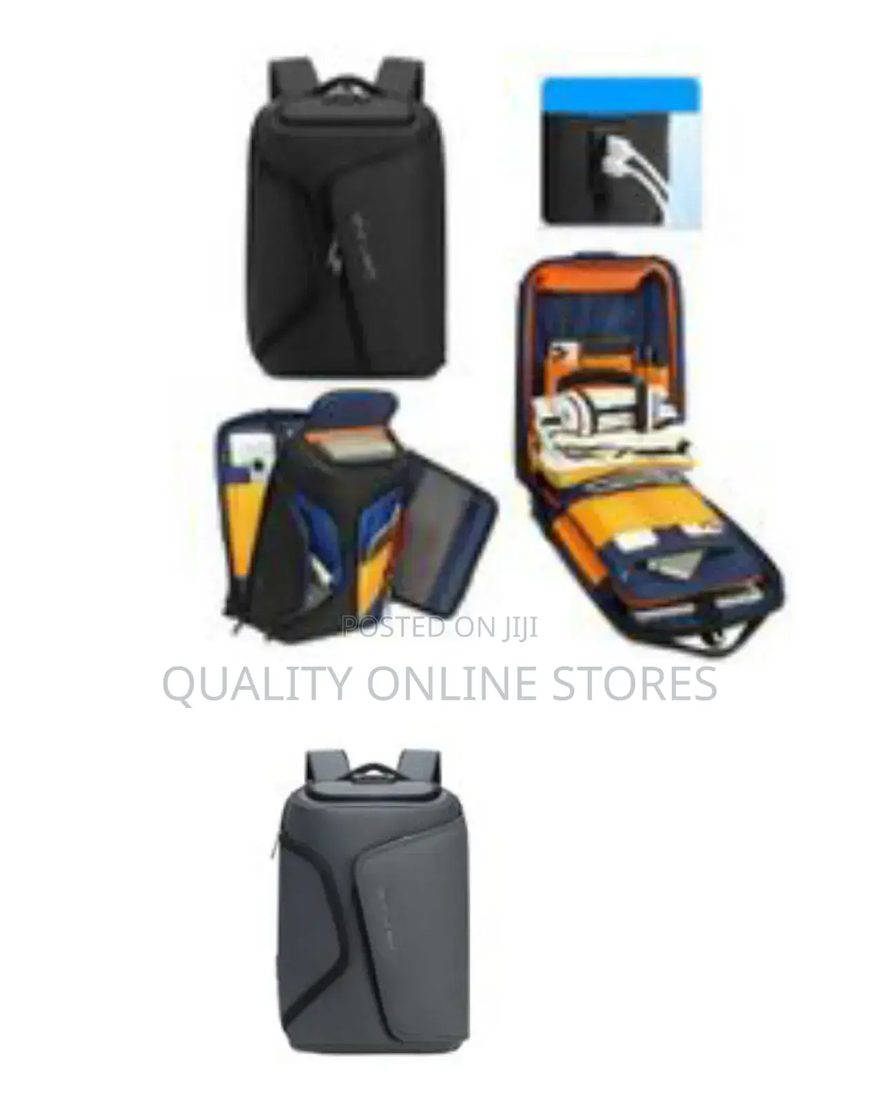 Wiersaam Men Anti-Theft Business Travel Backpack Water-Resistant Lapto