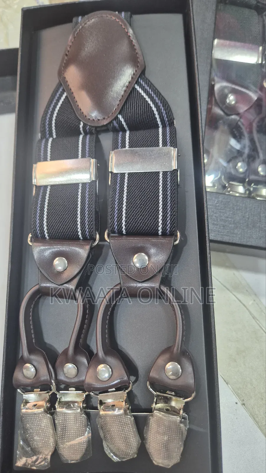 Men's Braces Elastic Shoulder Strap Y Back 6 Clips
Suspenders