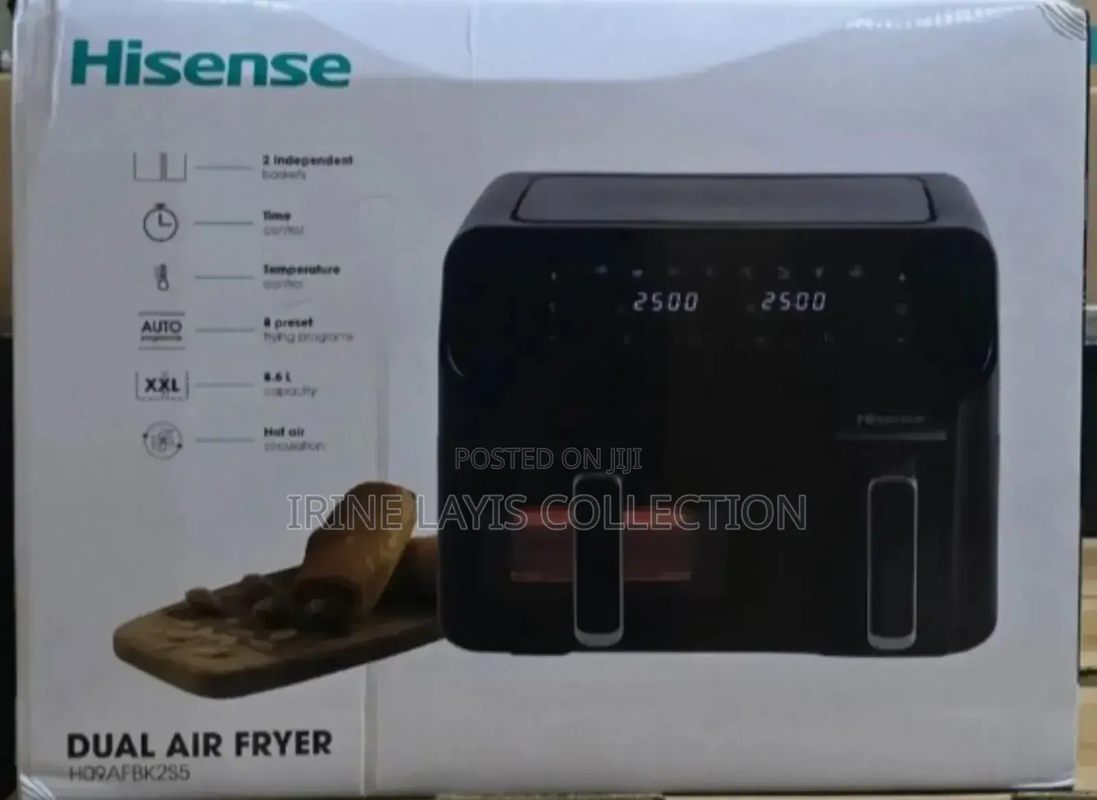 Hisense 8.8l Dual Basket Air Fryer H09afbk2s5