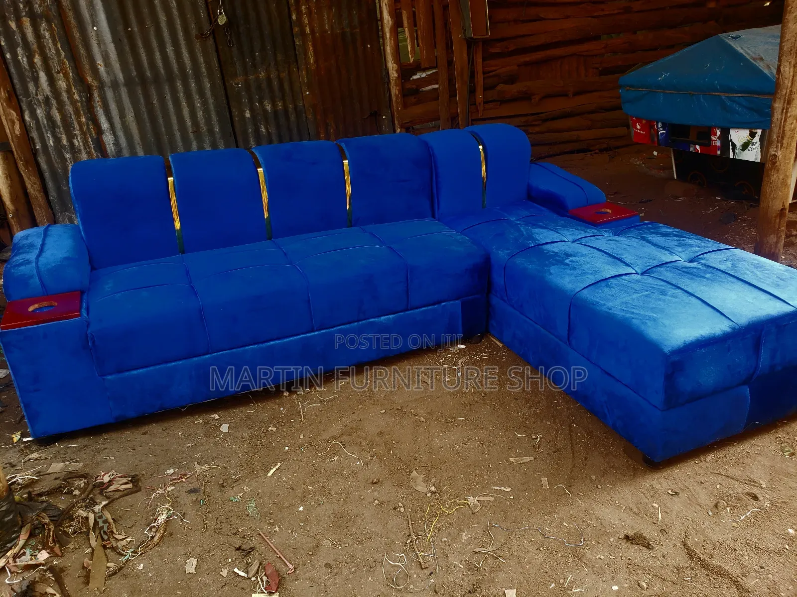 6 Seater Sofa Set Available for Sale Purely Blue