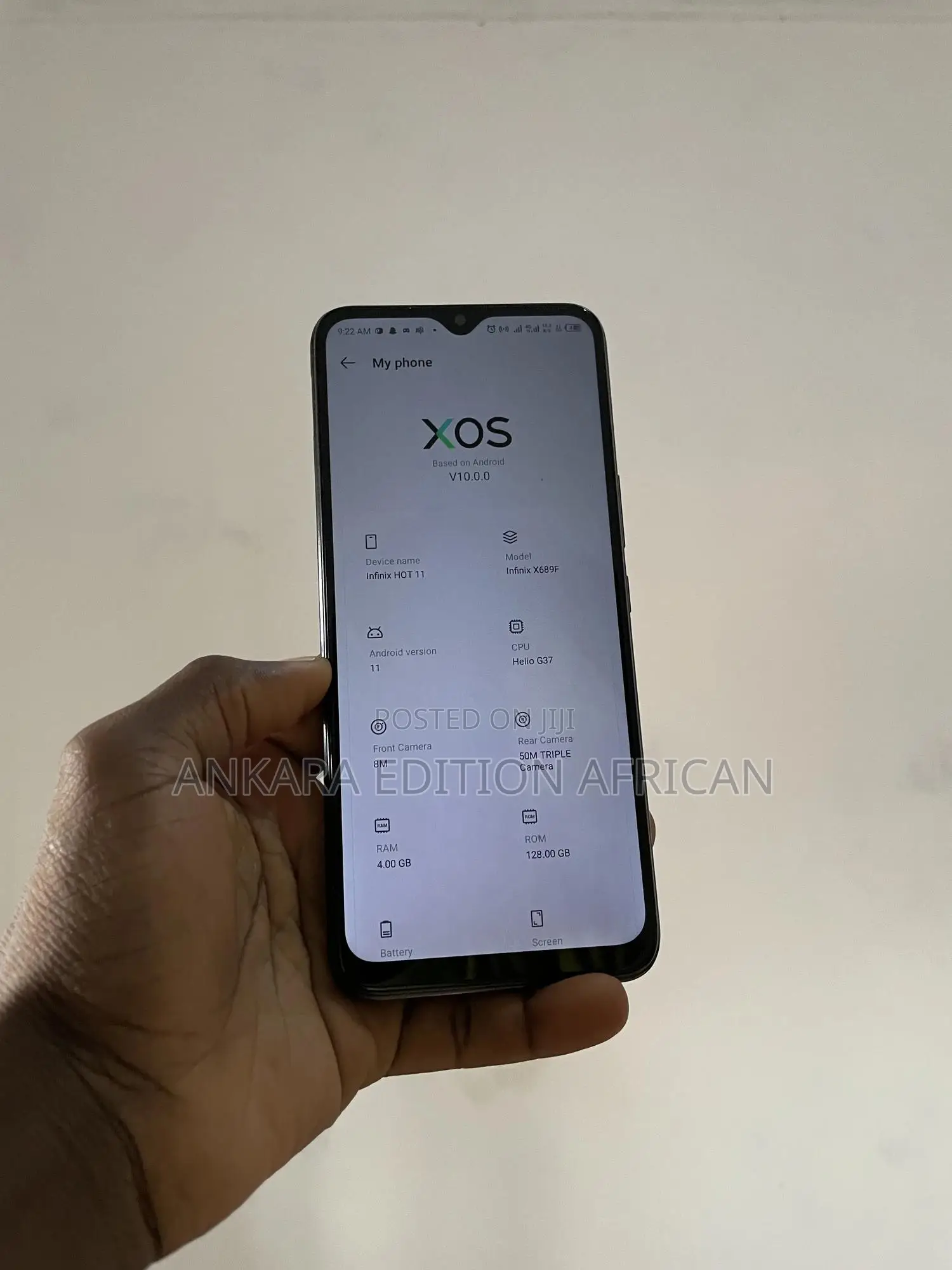 Infinix Hot 11 128 GB Gray