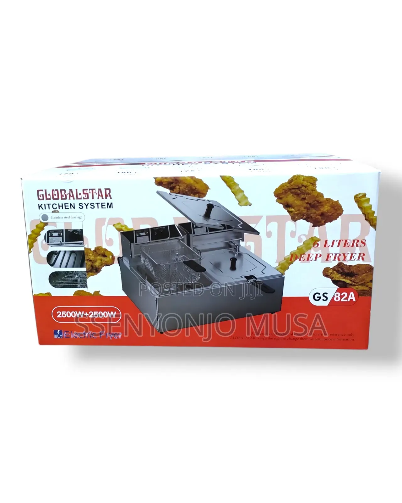 Globalstar Double Deep Fryer- 12l Capacity, 220-240v