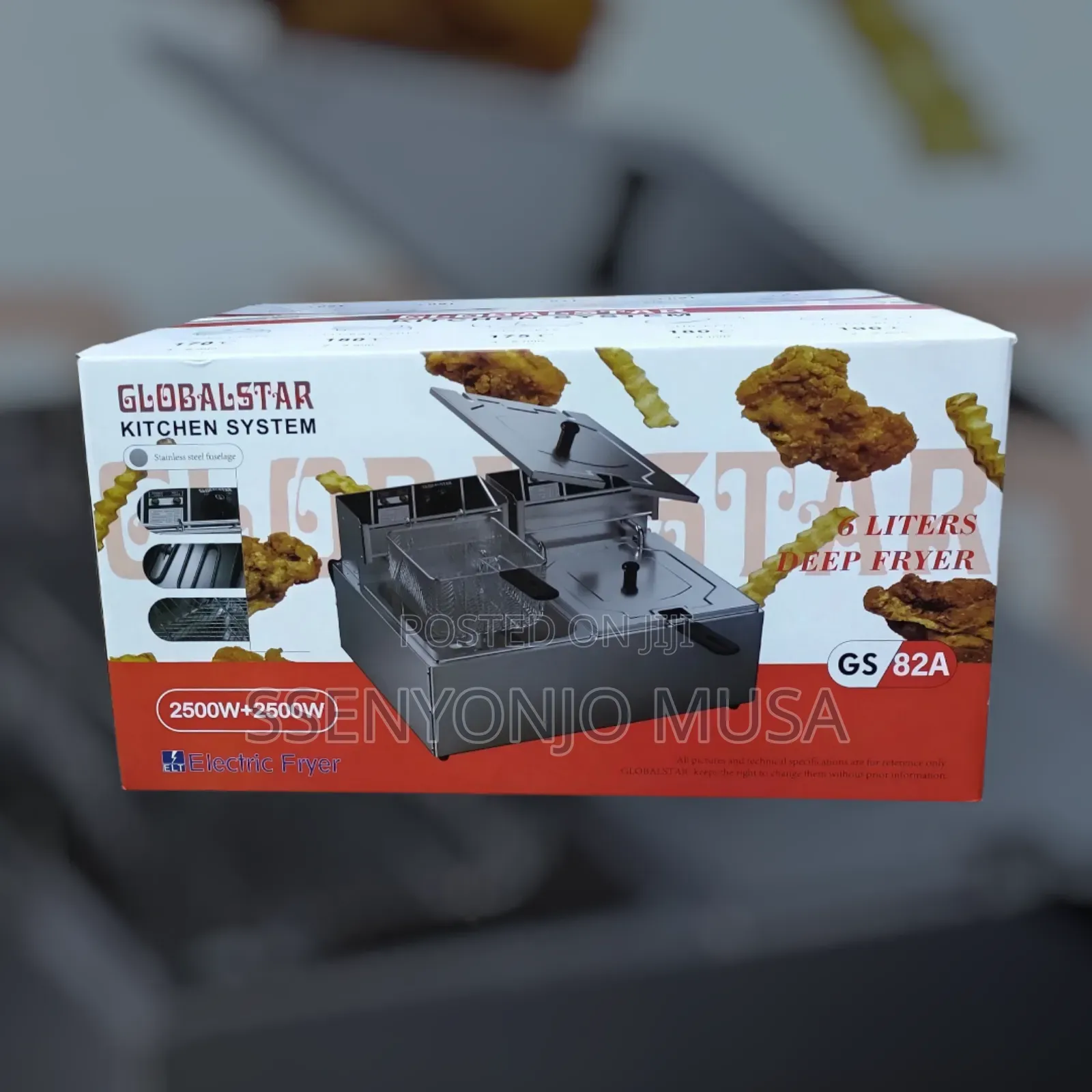 Globalstar Double Deep Fryer- 12l Capacity, 220-240v
