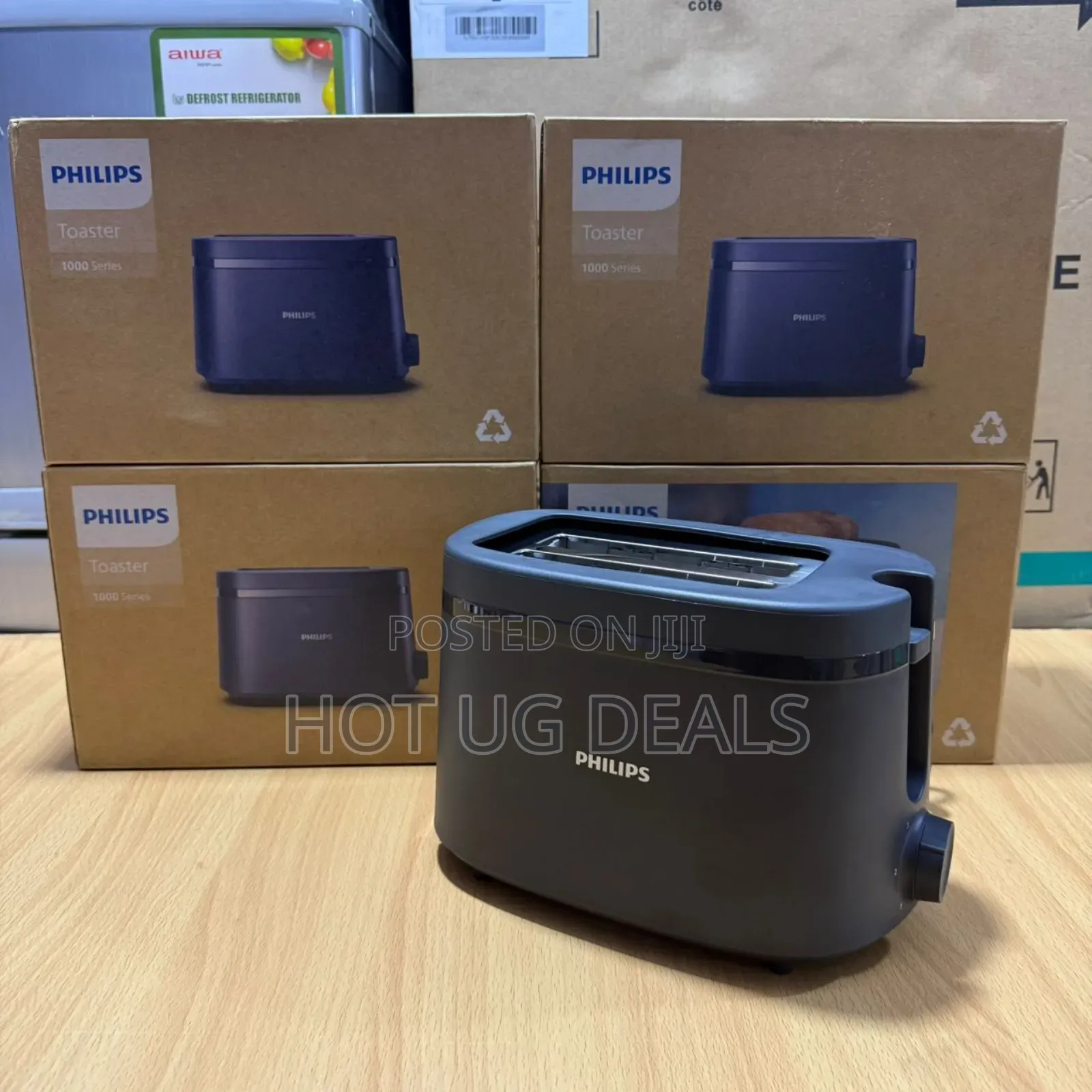 Philips Bread Toaster, 2 Slice Capacity, 6 Levels, Black