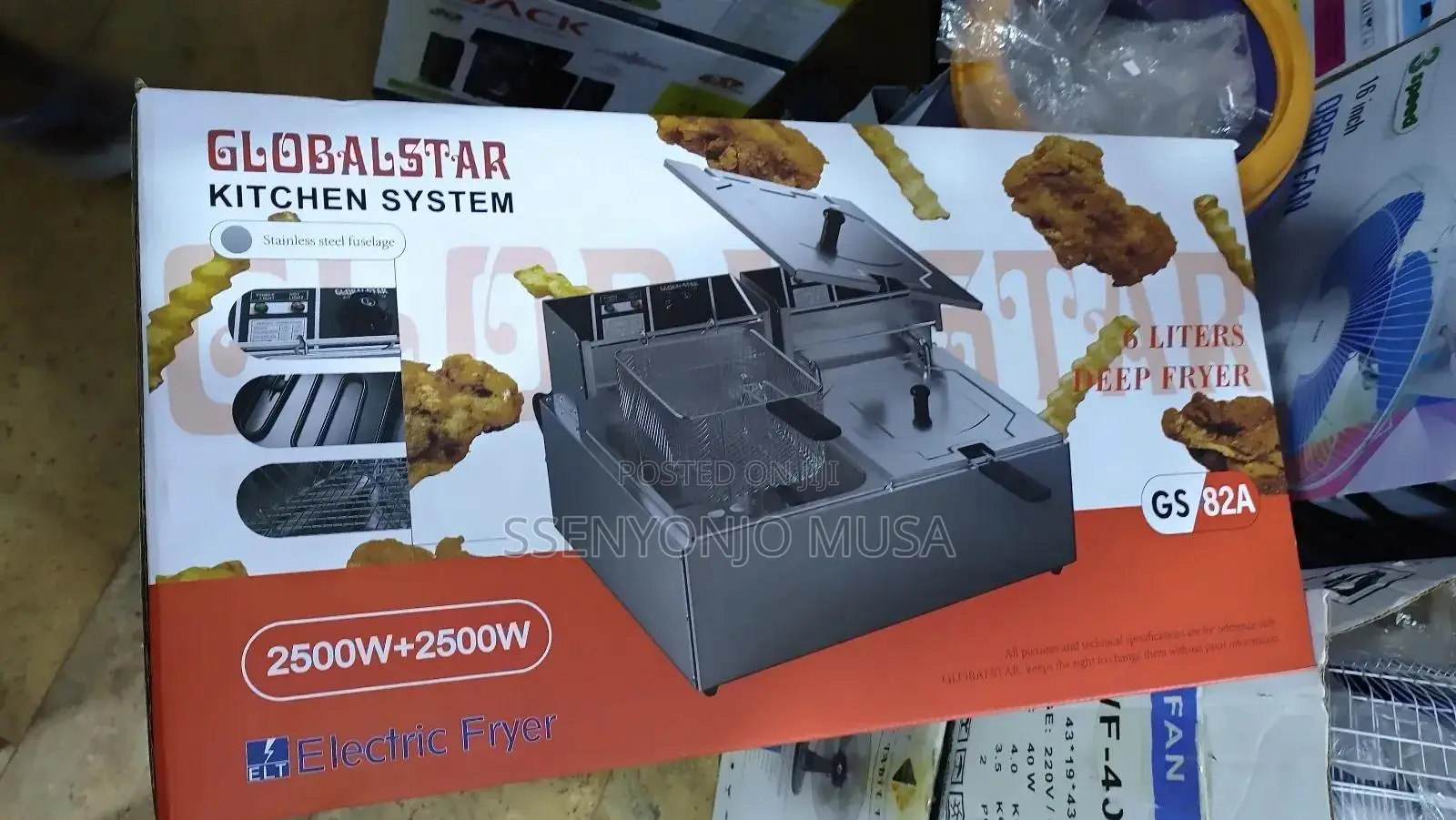 Globalstar Double Deep Fryer- 12l Capacity, 220-240v