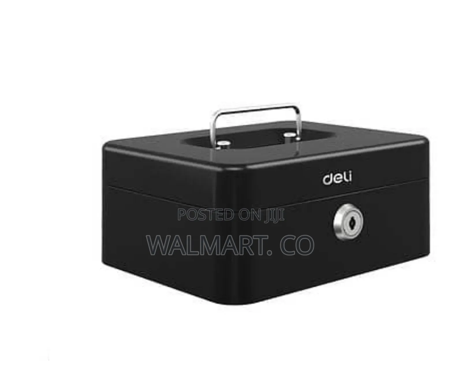 8 Metal Petty Cash Box-Black