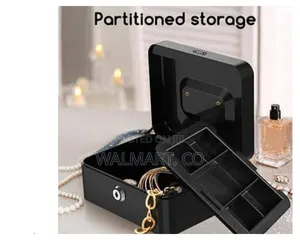 8 Metal Petty Cash Box-Black