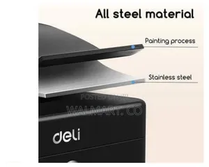 8 Metal Petty Cash Box-Black