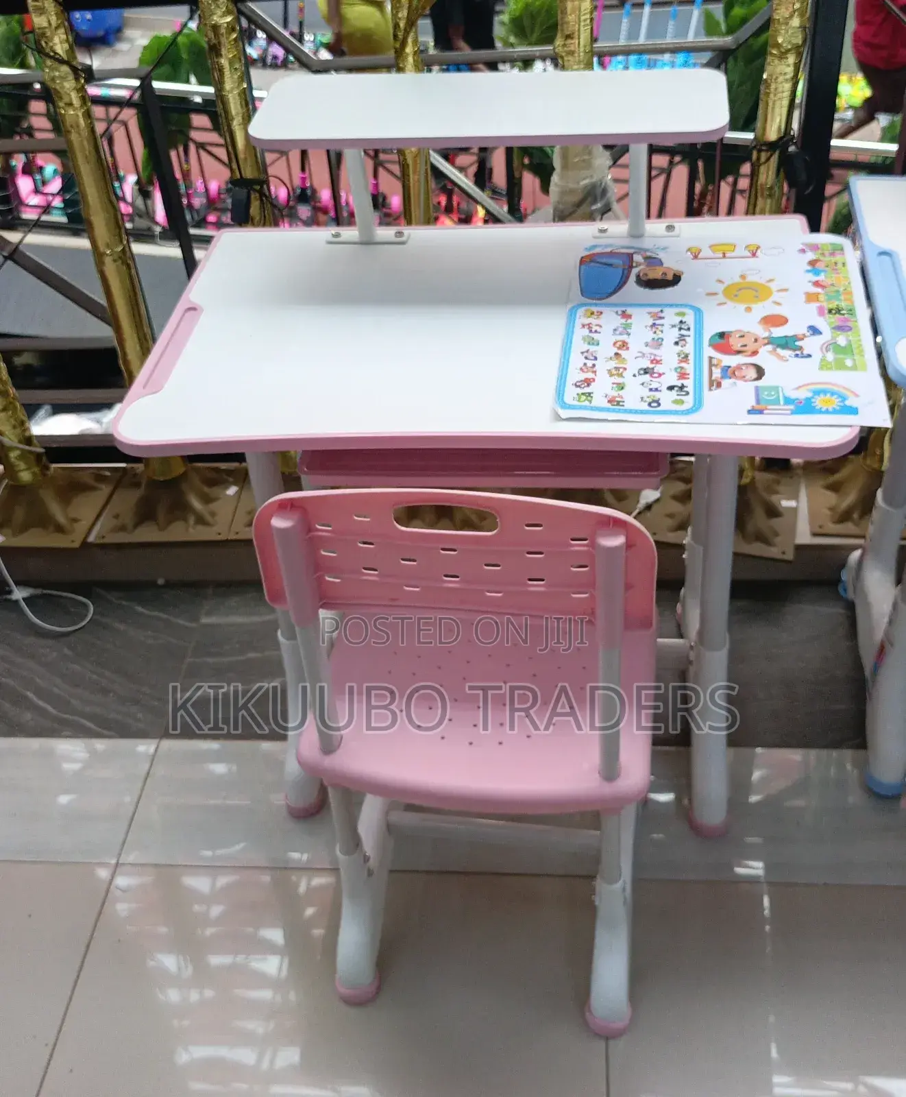 Adjustable Kids Learning Desk With Chair