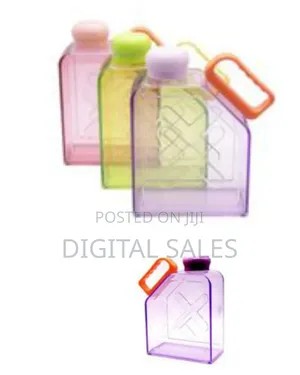 Portable Flat Kettle Fashion Sport Drinking Water Bottle A5 A6 Noteboo