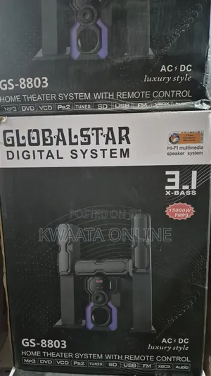 3.1ch Globalstar Gs-8803 Multimedia Woofer Home Theater Speaker