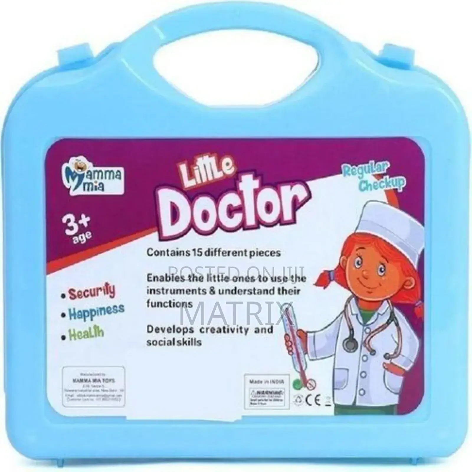 Doctor Play Set for Kids With Suitcase and Medical Accessories