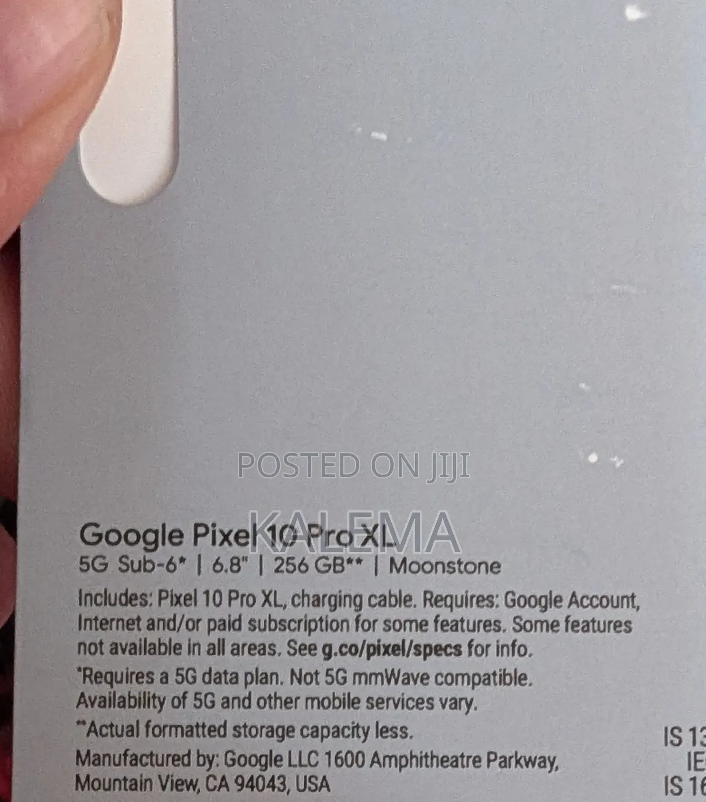 New Google Pixel 10 Pro XL 256 GB Black