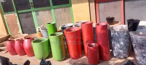 Flower Pot Made From Cement
