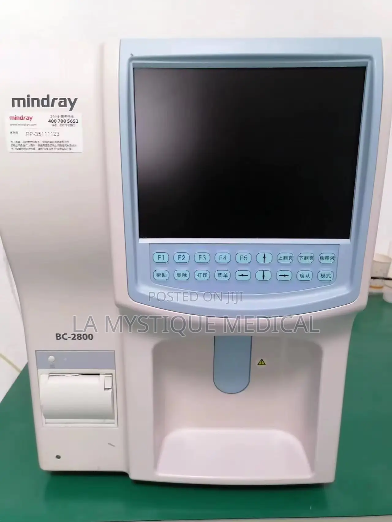 Refurbished Mindray Bc 2800 CBC Machine (Hematology Analyser)