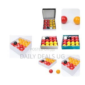 Red Yellow Black Aramith 2" Gaming Snooker Billiard Ball Set
