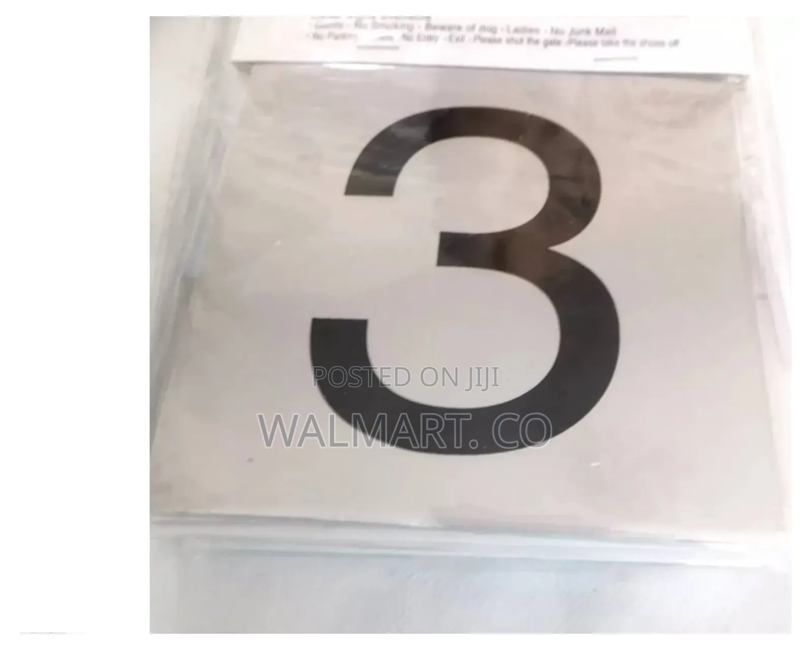 10 Pcs Self Adhesive Metal Effect Door/House Numbers/Sign/Stickers 0-9