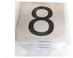 10 Pcs Self Adhesive Metal Effect Door/House Numbers/Sign/Stickers 0-9