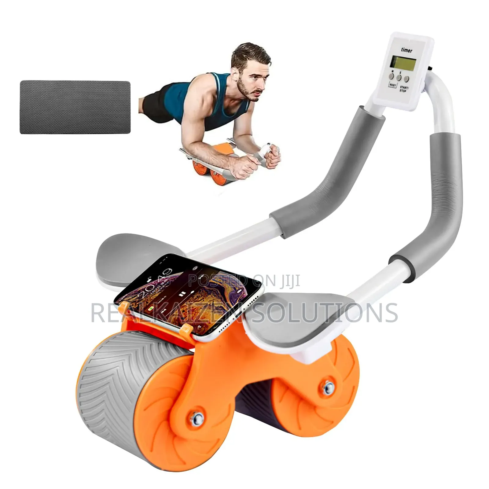 Automatic Rebound Abdominal, With Elbow Support Ab Roller Wheel