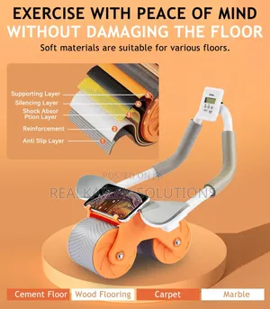 Automatic Rebound Abdominal, With Elbow Support Ab Roller Wheel