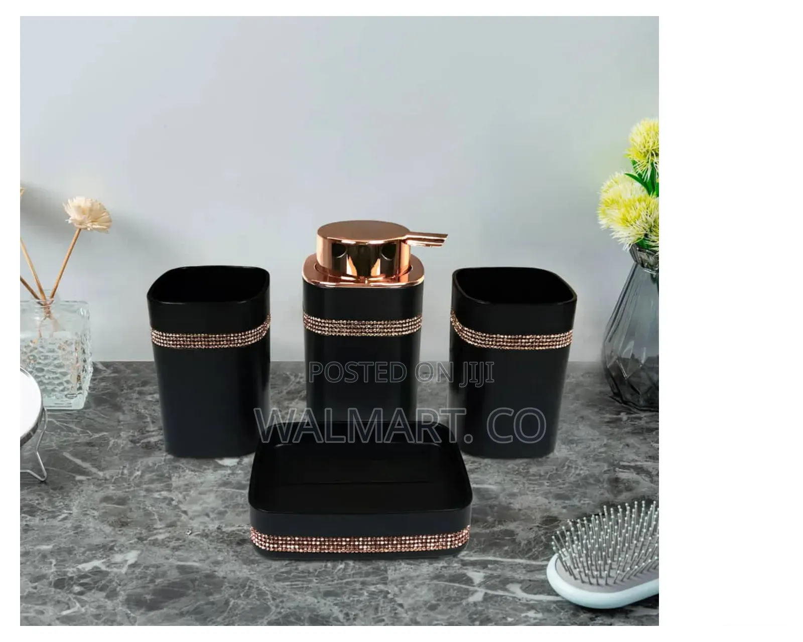 4 Pieces Bathroom Accessory Luxury Set