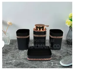 4 Pieces Bathroom Accessory Luxury Set