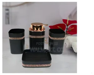 4 Pieces Bathroom Accessory Luxury Set