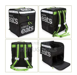 Insulated Food Delivery Bag - Black