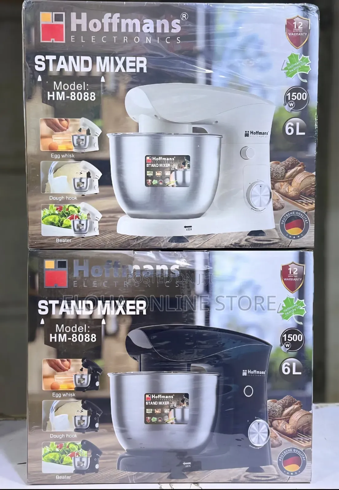 Hoffmans 6litres Heavy-Duty Stand Mixer Hm-8088