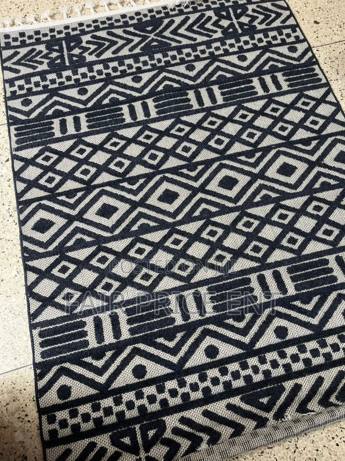 Executive Center Carpets. 2 X 3 Metres.( Black and White)
