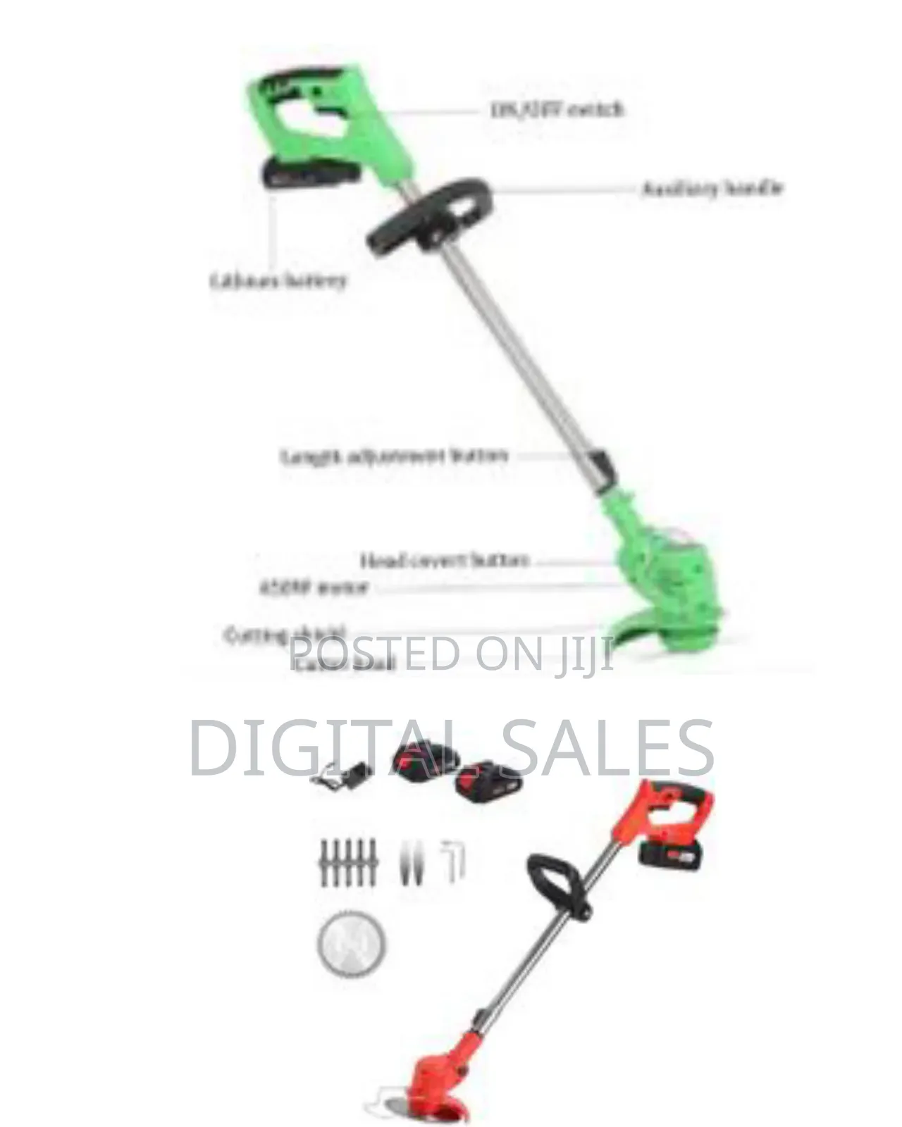 3-in-1 Electric Lawn Mower Cordless 600w 3.0ah Battery 24v Lithium-Io0
