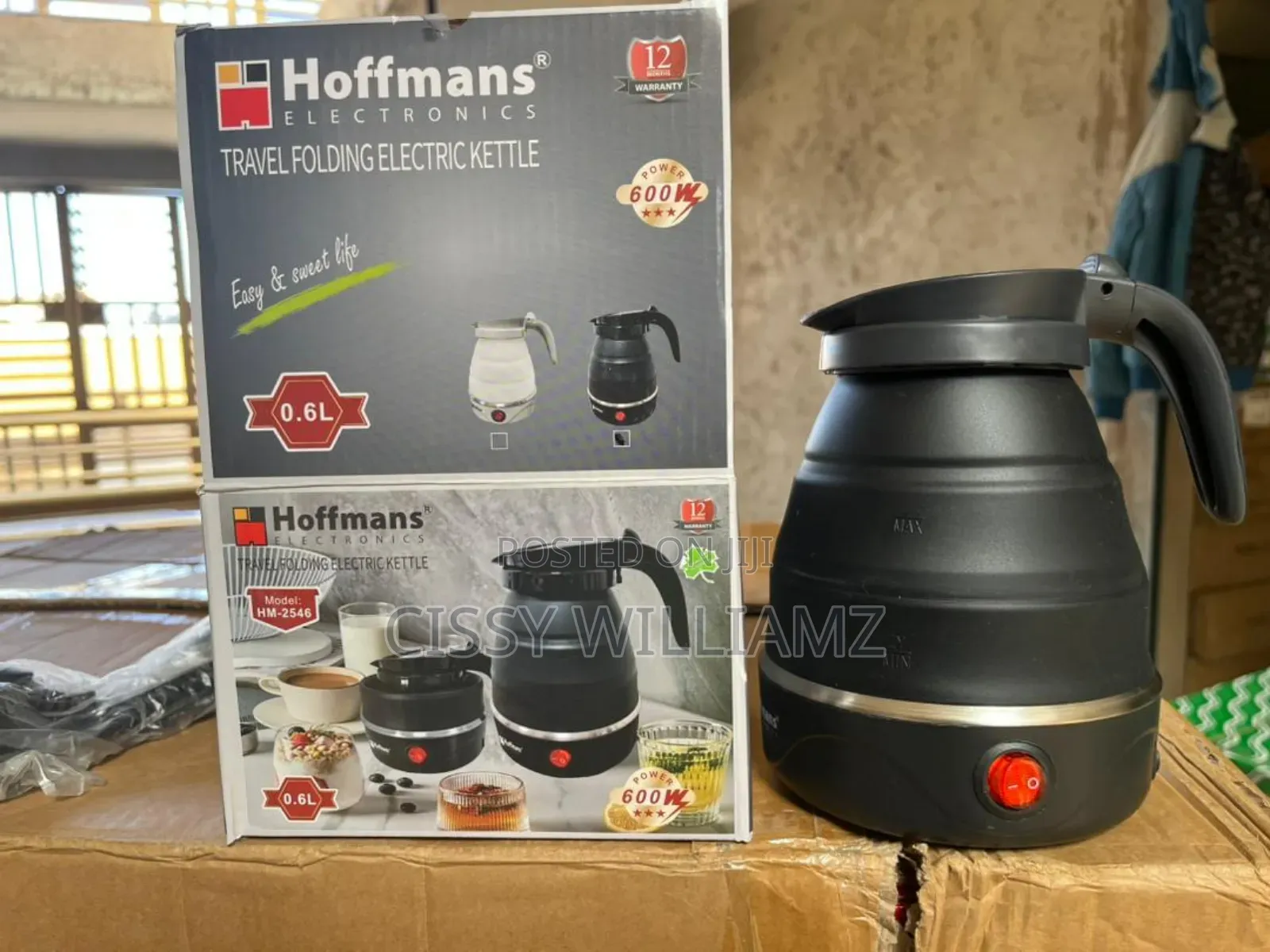 Electric Kettle Hoffman Travel Folding Electric Kettle