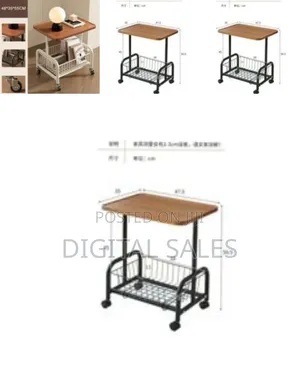Armrest Side Stand Movable Home Small Coffee Table Built-in Nightstand