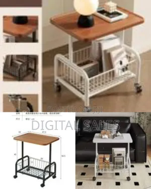 Armrest Side Stand Movable Home Small Coffee Table Built-in Nightstand