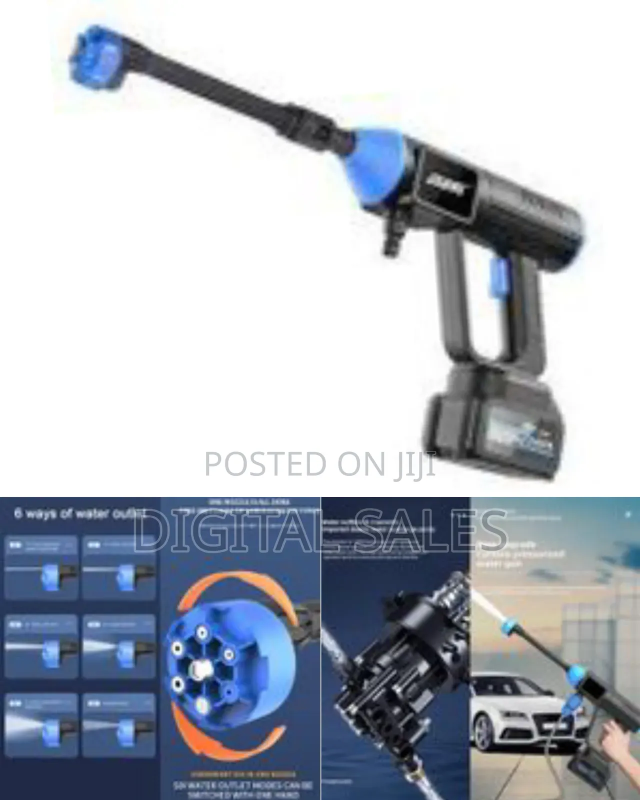 Portable Cordless High-pressure Cleaner, High-pressure Cleaner Gun,