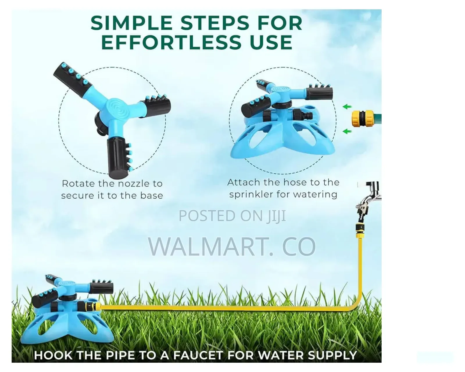 Garden Water Pressure Sprinkler-Blue