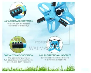 Garden Water Pressure Sprinkler-Blue