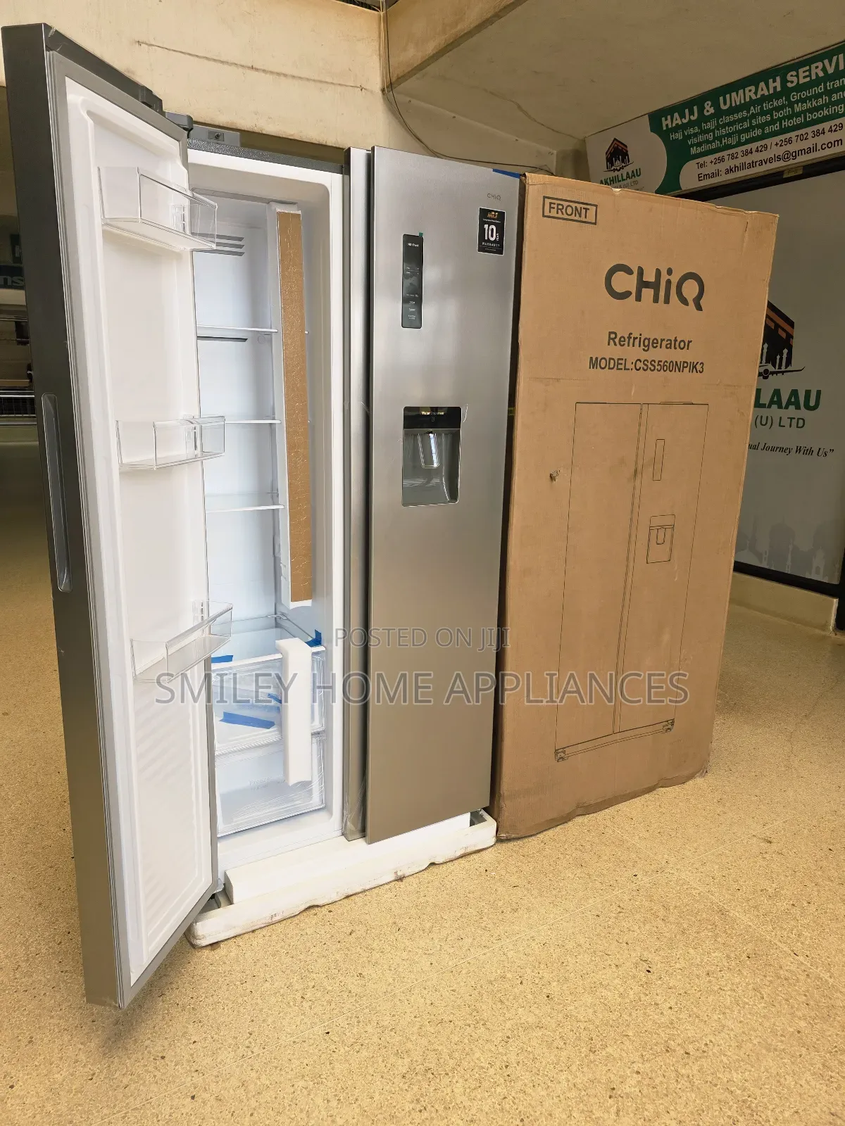 560ltrs Chiq Side by Side Frost Free Refrigerator at 20% Discount