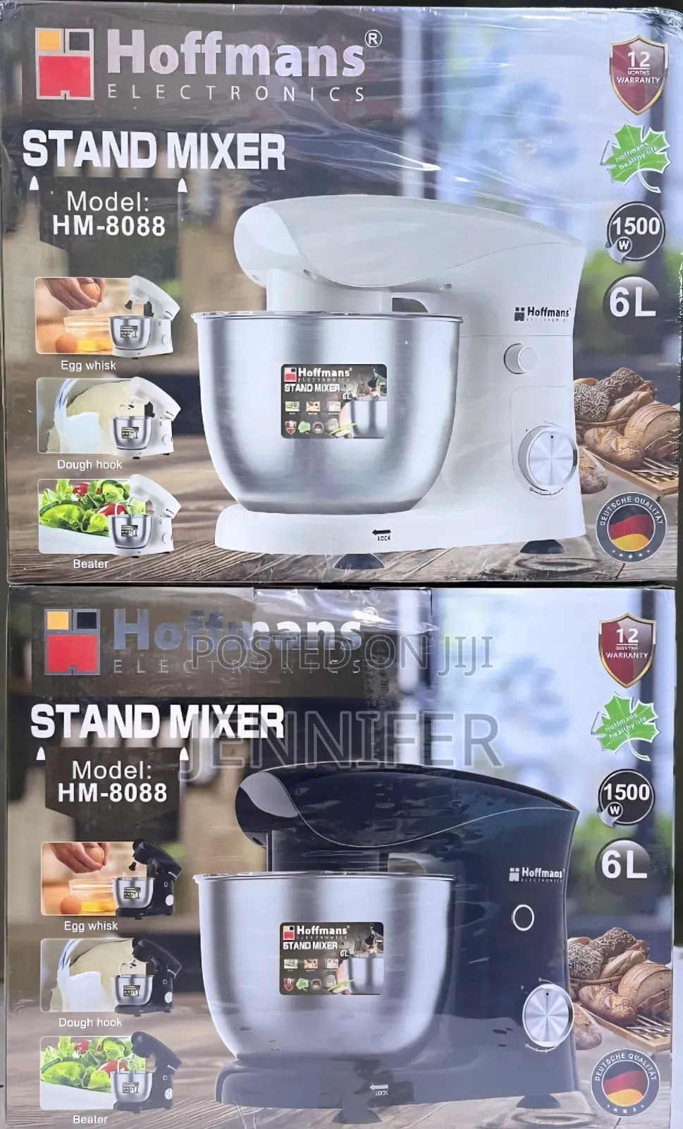Hoffmans 6litres Heavy-Duty Stand Mixer Hm-8088