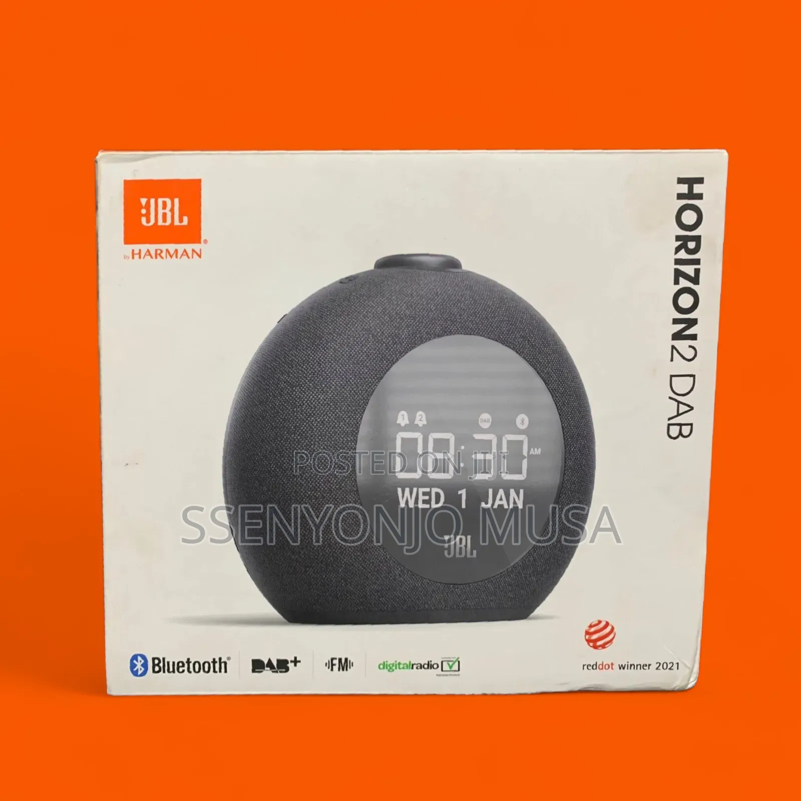 JBL Horizon2-Bluetooth Clock Radio Speaker With Fm Radio Dab