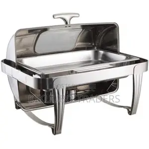 Stainless Steel Chaffing Dish With Glass Lid